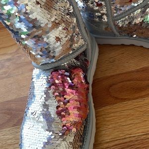 Uggs sequins pink and silver